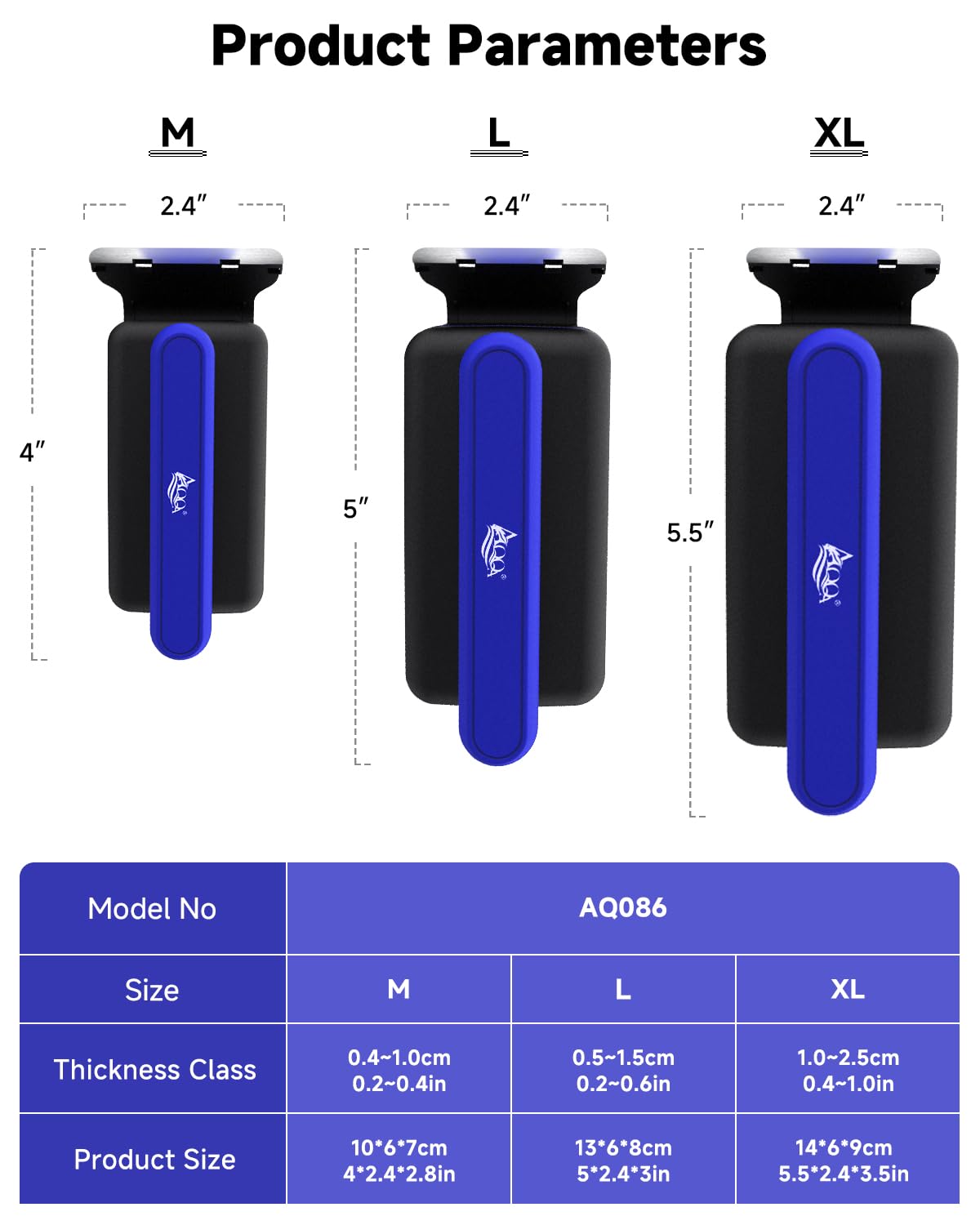 AQQA packaging image showcasing two blades and foam board