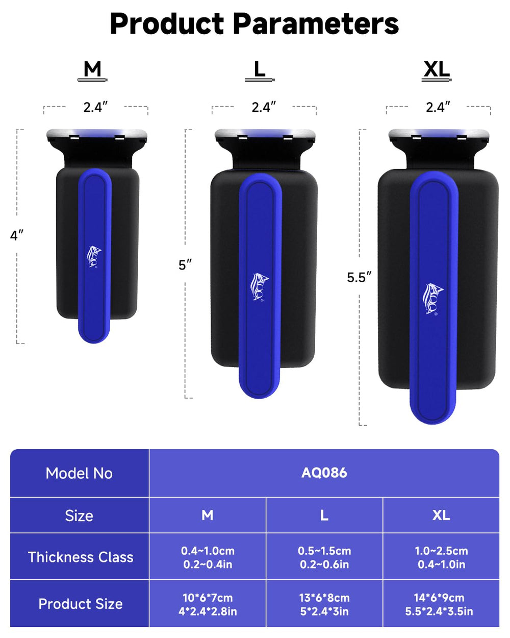 AQQA packaging image showcasing two blades and foam board