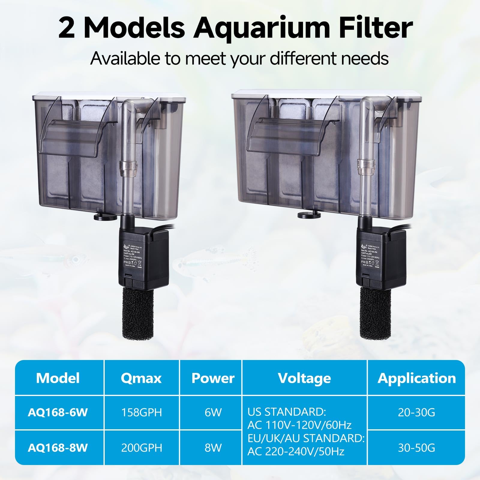 AQQA warranty and support indicate a two-year protection.