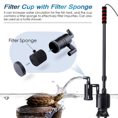 AQQA Filter Cup upgrade captures waste for clearer water.