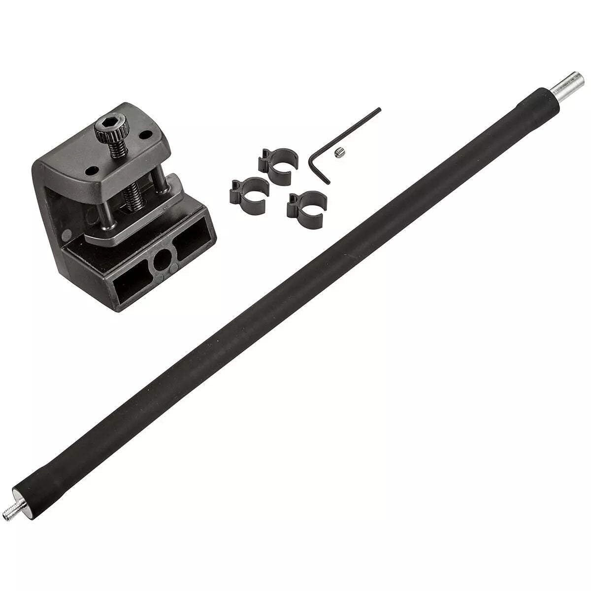 Aqua Intelligence AQI Part Prime Flex Arm 12in mounted on tank for precise placement.