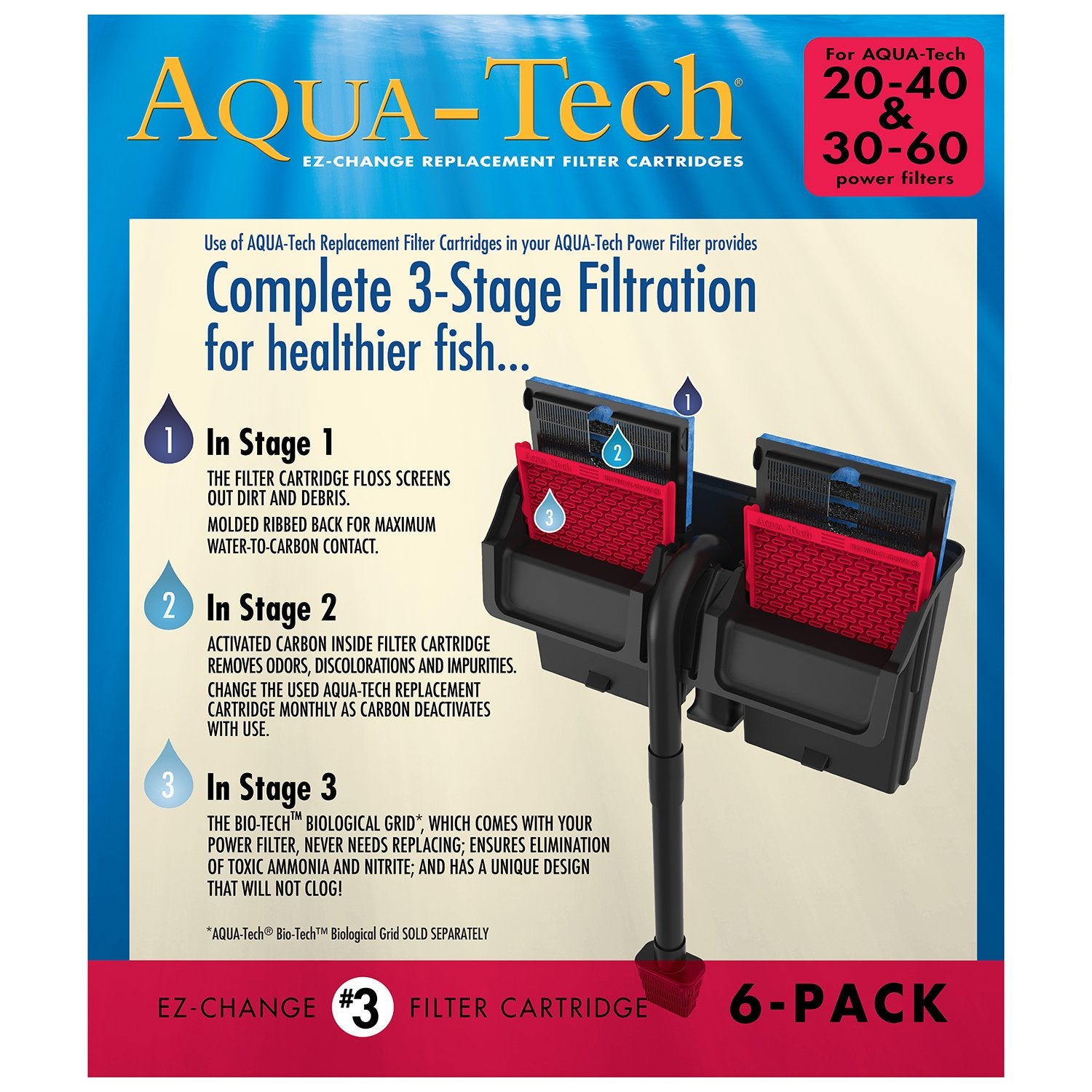Aqua-Tech Premium Activated Carbon for fast odor and impurity removal in aquariums.