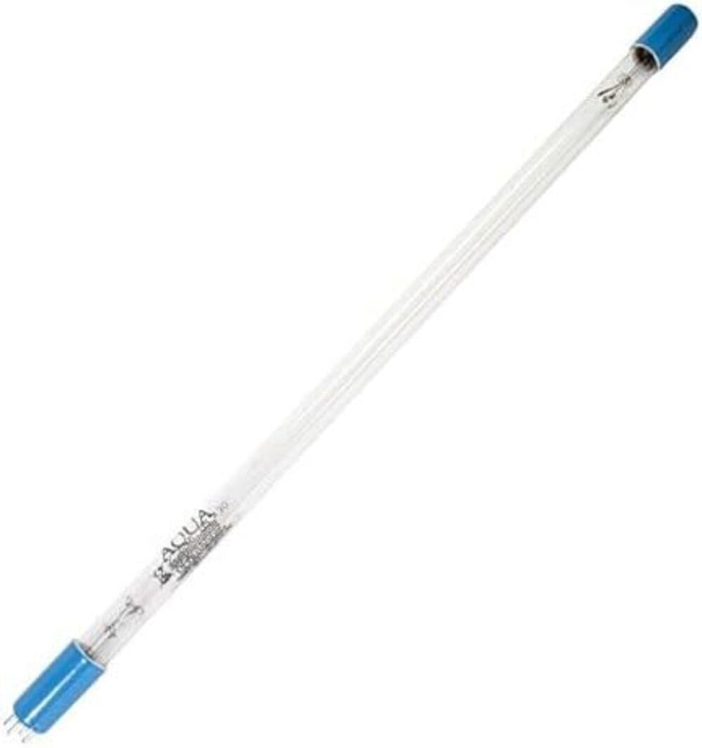 Aqua Ultraviolet 57W lamp quartz-glass focus indicates high UV transmission for effective treatment.