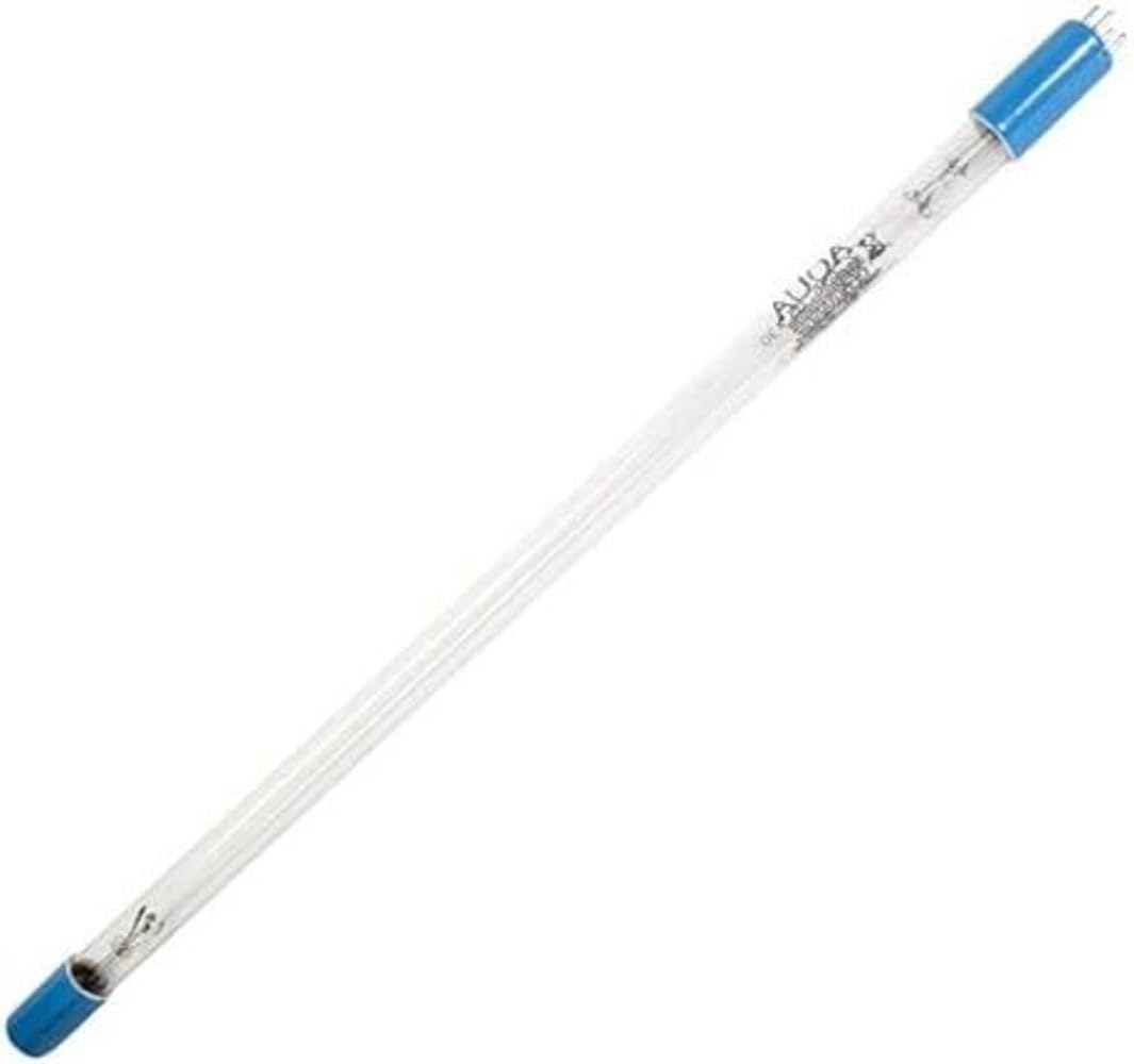 Aqua Ultraviolet 57W lamp-uv-output contrast suggests strong disinfection potential.
