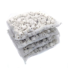 Aquafa ceramic rings—porous bio-filter media for canister filters.