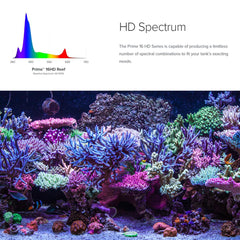 AquaIllumination Prime 16 HD spectrum-control lets you tailor colors for vibrant reef color.