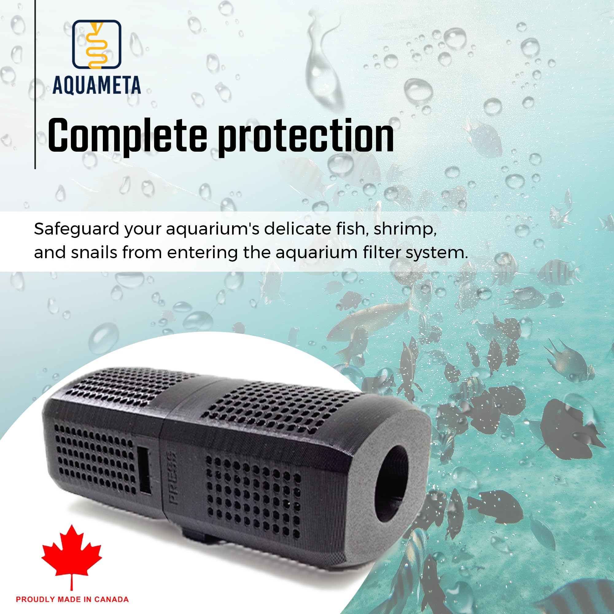 Aquameta guard fits FX2/FX4/FX6 intake stems for precise compatibility.