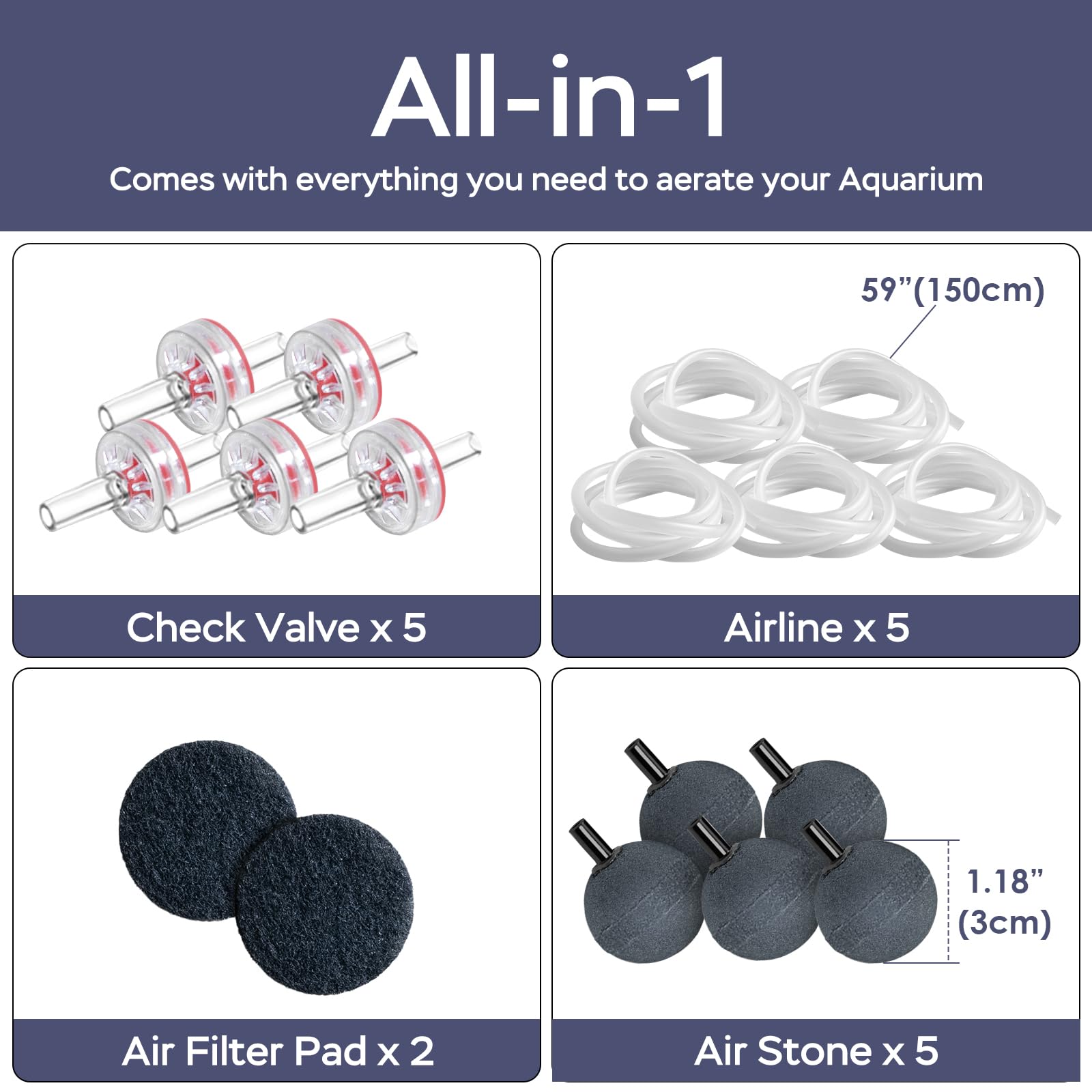 AquaMiracle airline-tubing-5-pack provides flexible setup across installations.