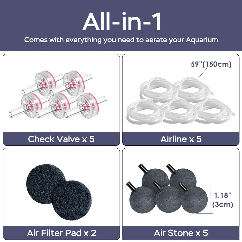 AquaMiracle airline-tubing-5-pack provides flexible setup across installations.