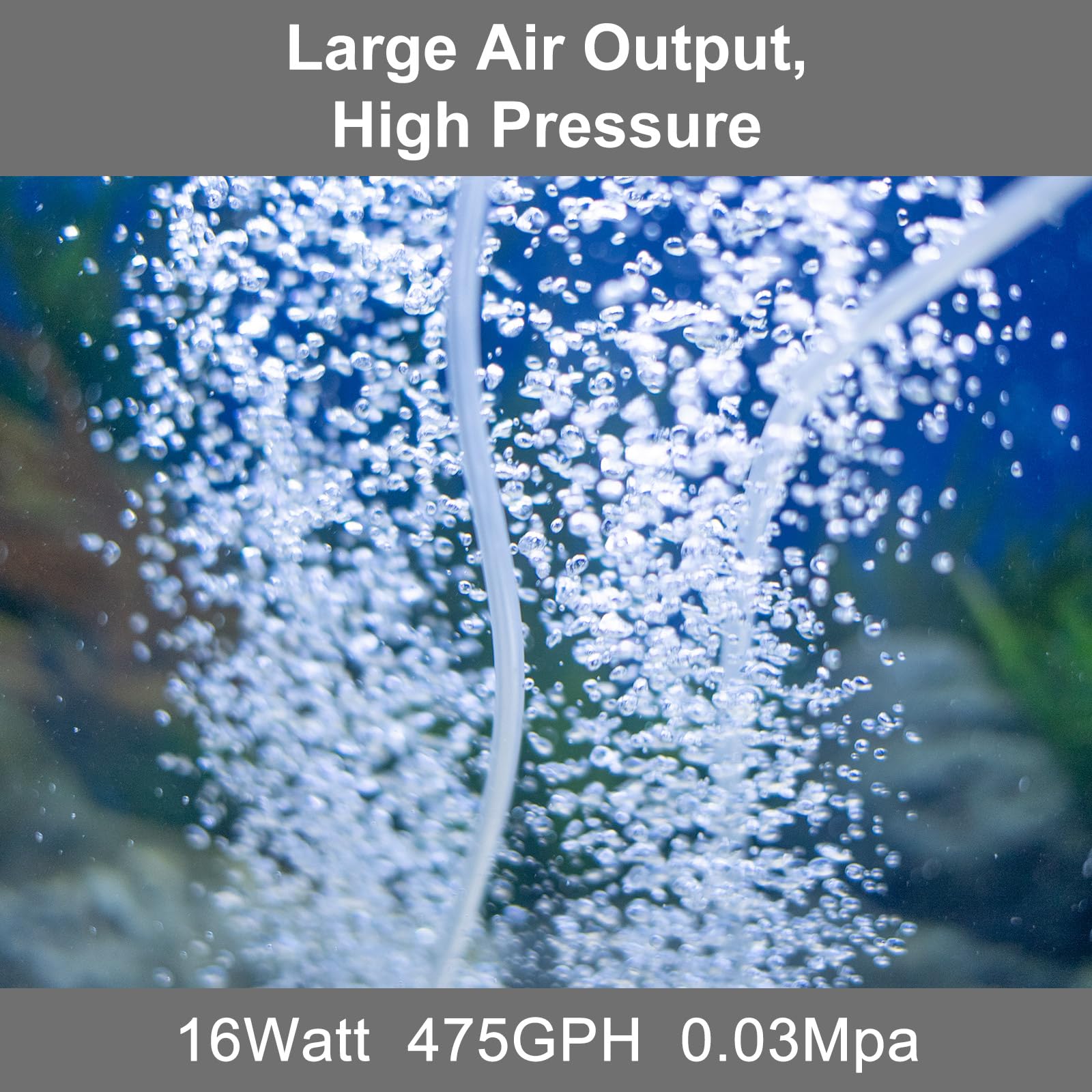 Aquamiracle all-in-one aeration package includes tubing and air stones