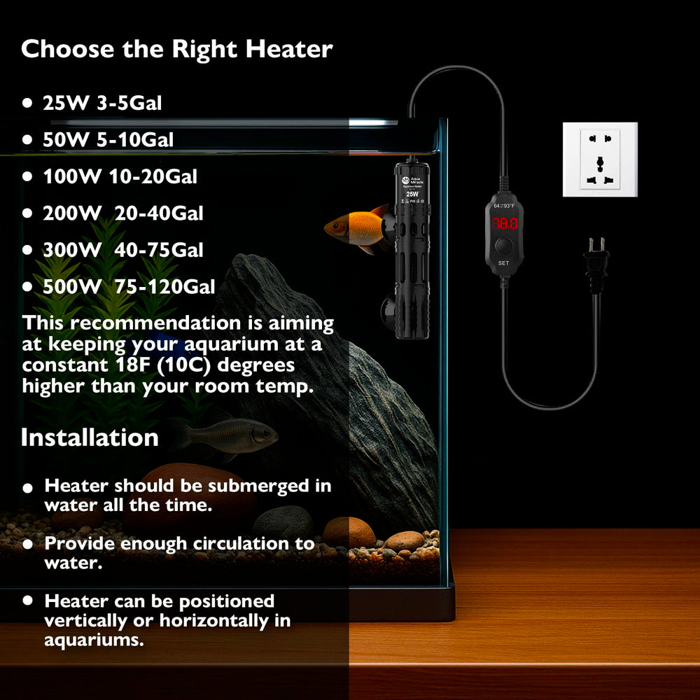 AquaMiracle removable casing simplifies cleaning and reduces wear on tank surfaces.