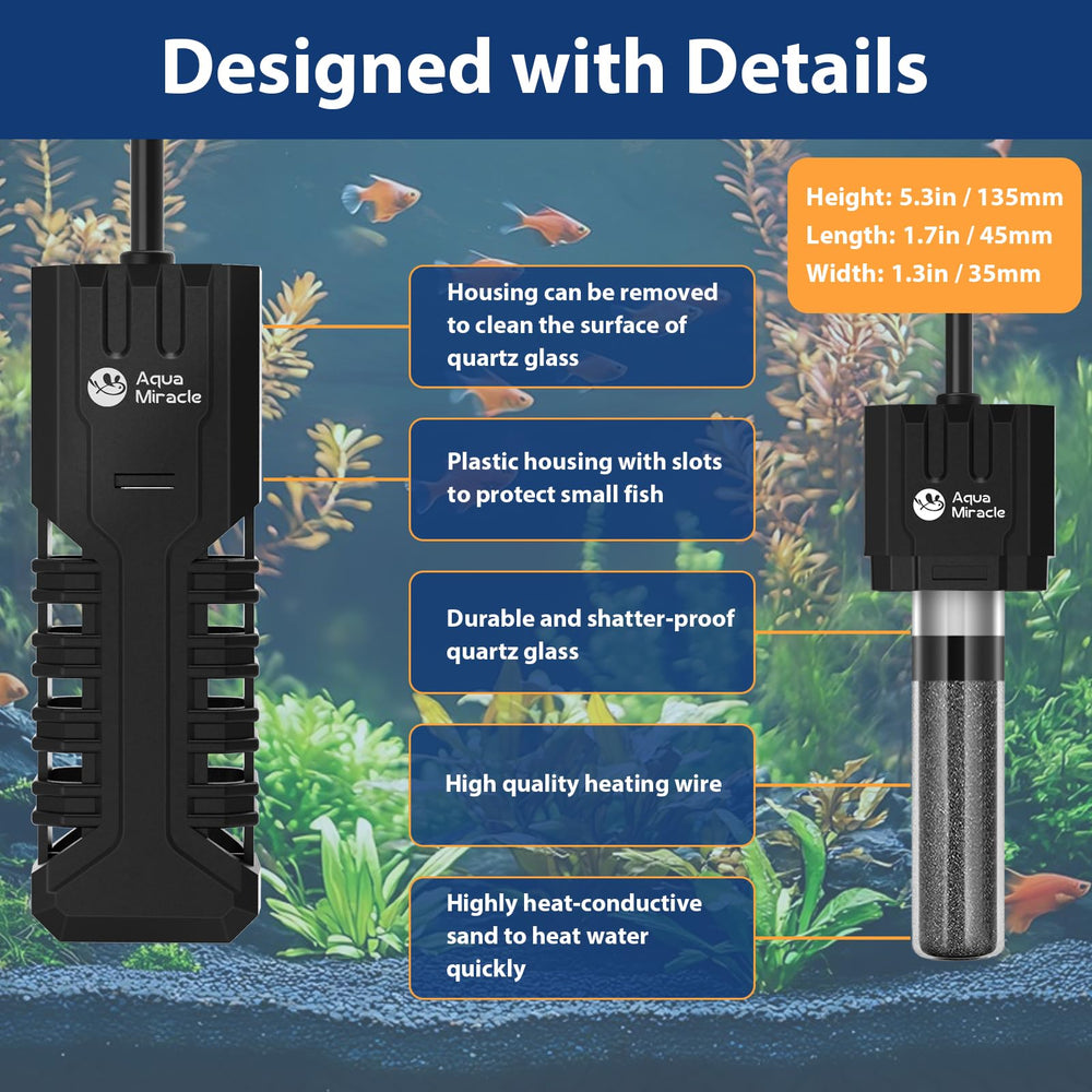 AquaMiracle dry-run protection helps prevent heater operation when water is low.