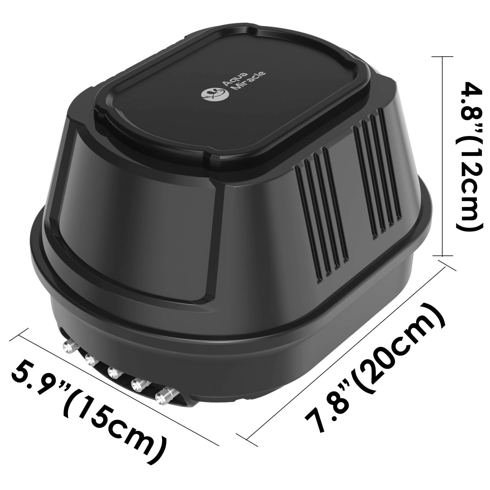 AquaMiracle magnetic-suspension-technology minimizes noise while maintaining constant airflow.