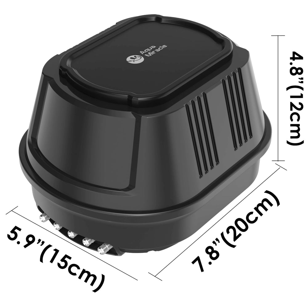 AquaMiracle magnetic-suspension-technology minimizes noise while maintaining constant airflow.