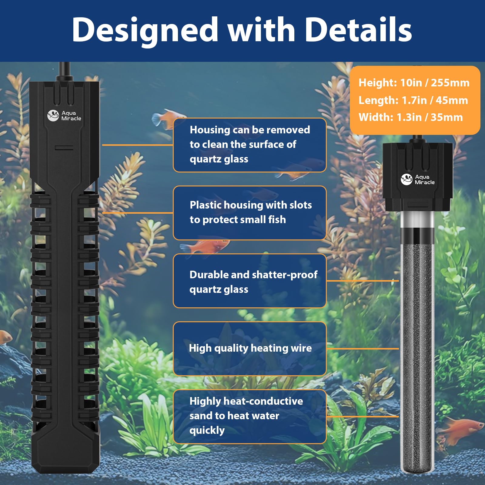 AquaMiracle memory function restores last settings after power restoration.