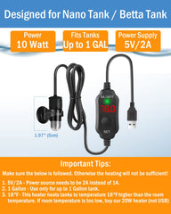 AquaMiracle submersible heater with digital display ensures reliable temp control.