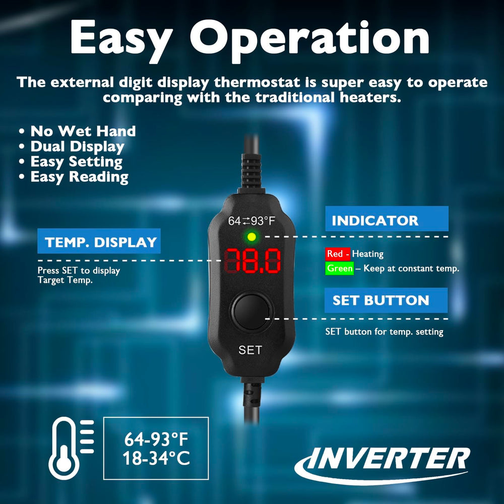 AquaMiracle turtle tank heater for 3-5 gallon tanks provides safe, compact warmth.