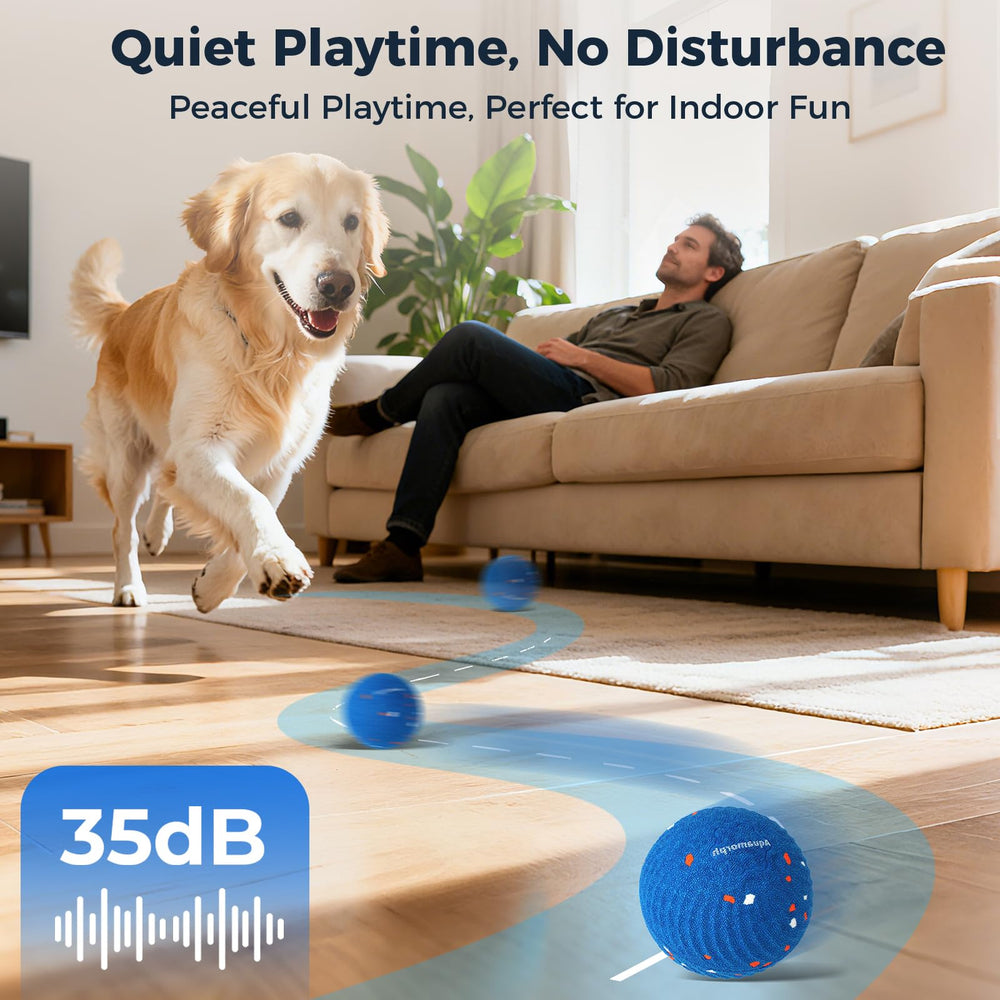 Aquamorph auto-moving ball demonstrates motion activated fun for dogs