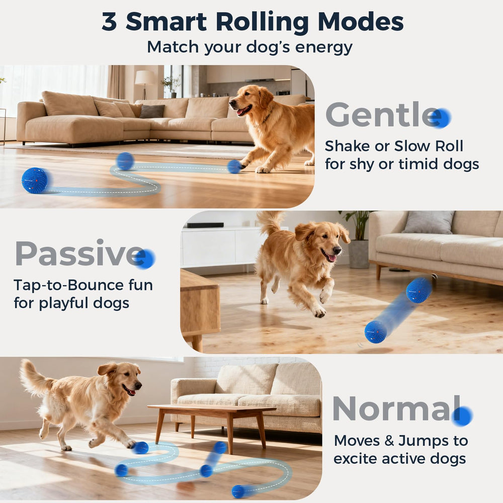 Aquamorph blue ripple ball ideal for indoor fetch and mental engagement