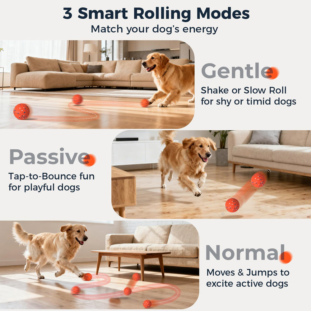 Aquamorph interactive dog ball orange grid design promotes variety in play.