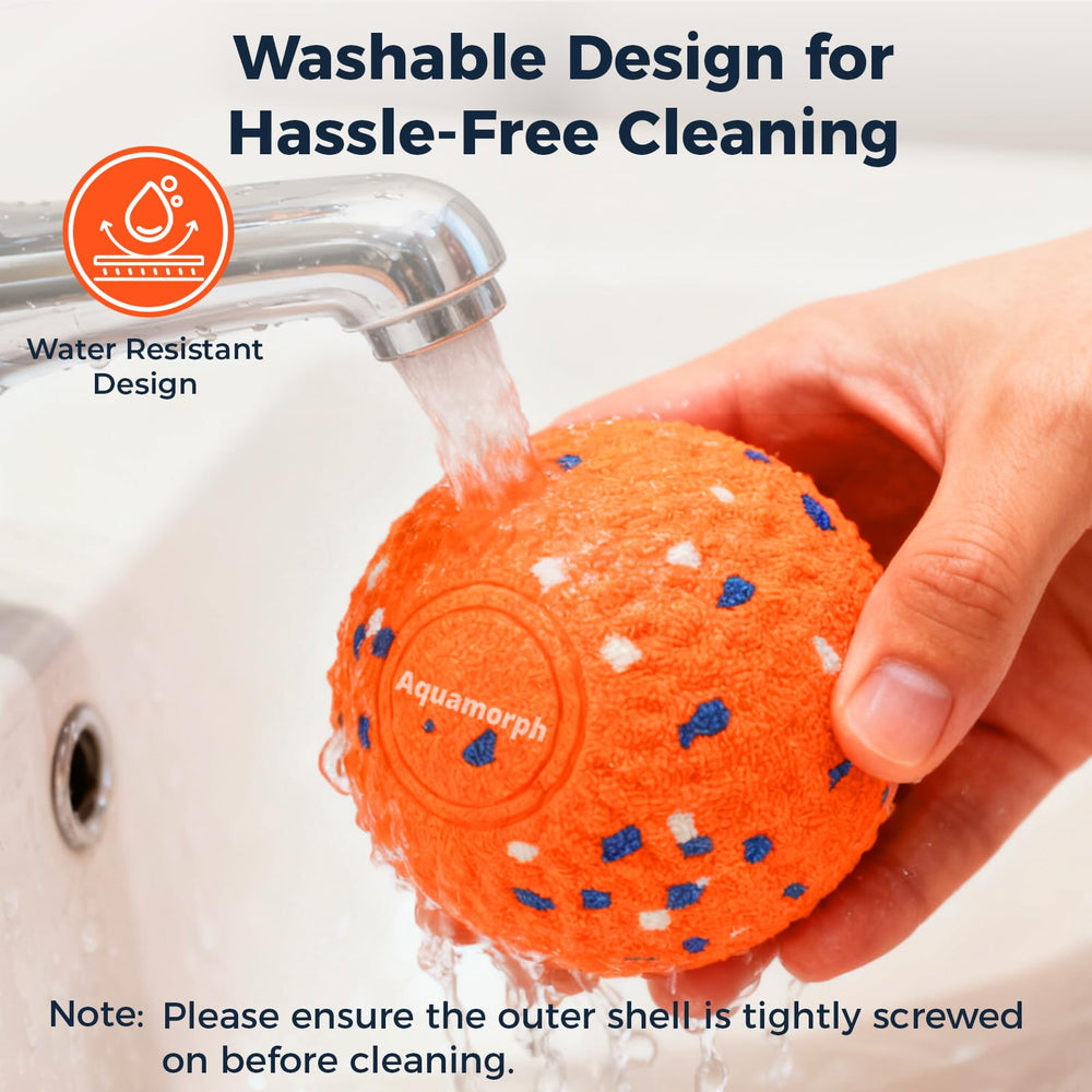 Aquamorph ball operates quietly at 35dB for calm indoor fun.