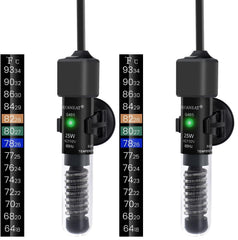 AQUANEAT 25W aquarium heater compact for small tanks ensures steady warmth for bettas.