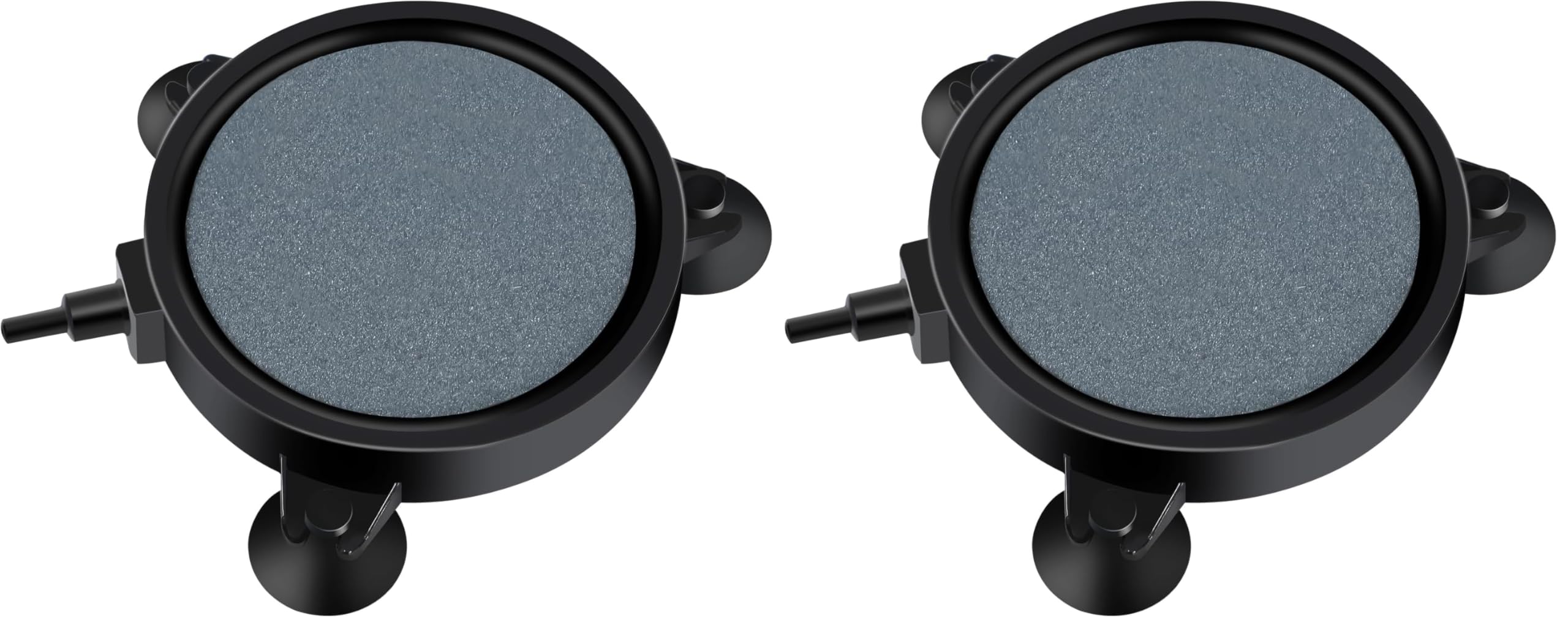 AQUANEAT air stone disc 4in two-pack for quiet bubble diffusion in aquariums.