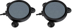 AQUANEAT air stone disc 4in two-pack for quiet bubble diffusion in aquariums.