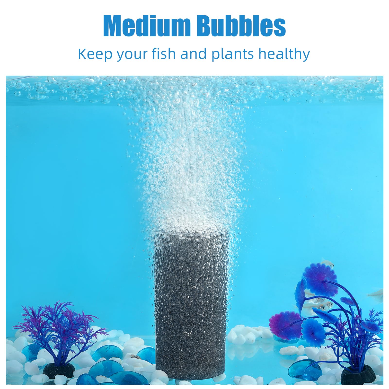 AQUANEAT 10-pack air stones packaging ready for hydroponics and ponds.