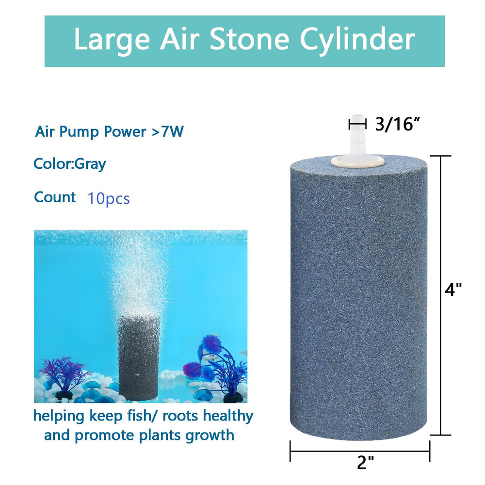 AQUANEAT air stones in an aquarium setup delivering bubbly diffusion.