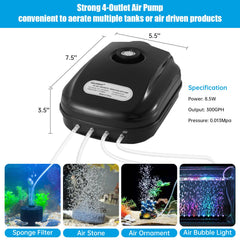 AQUANEAT air tubing 16ft enables flexible aeration across tanks.