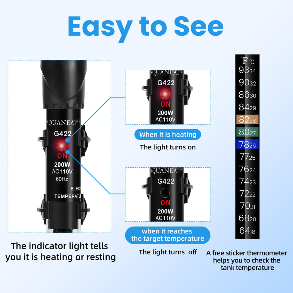 AQUANEAT suction cups secure mounting in freshwater and marine tanks