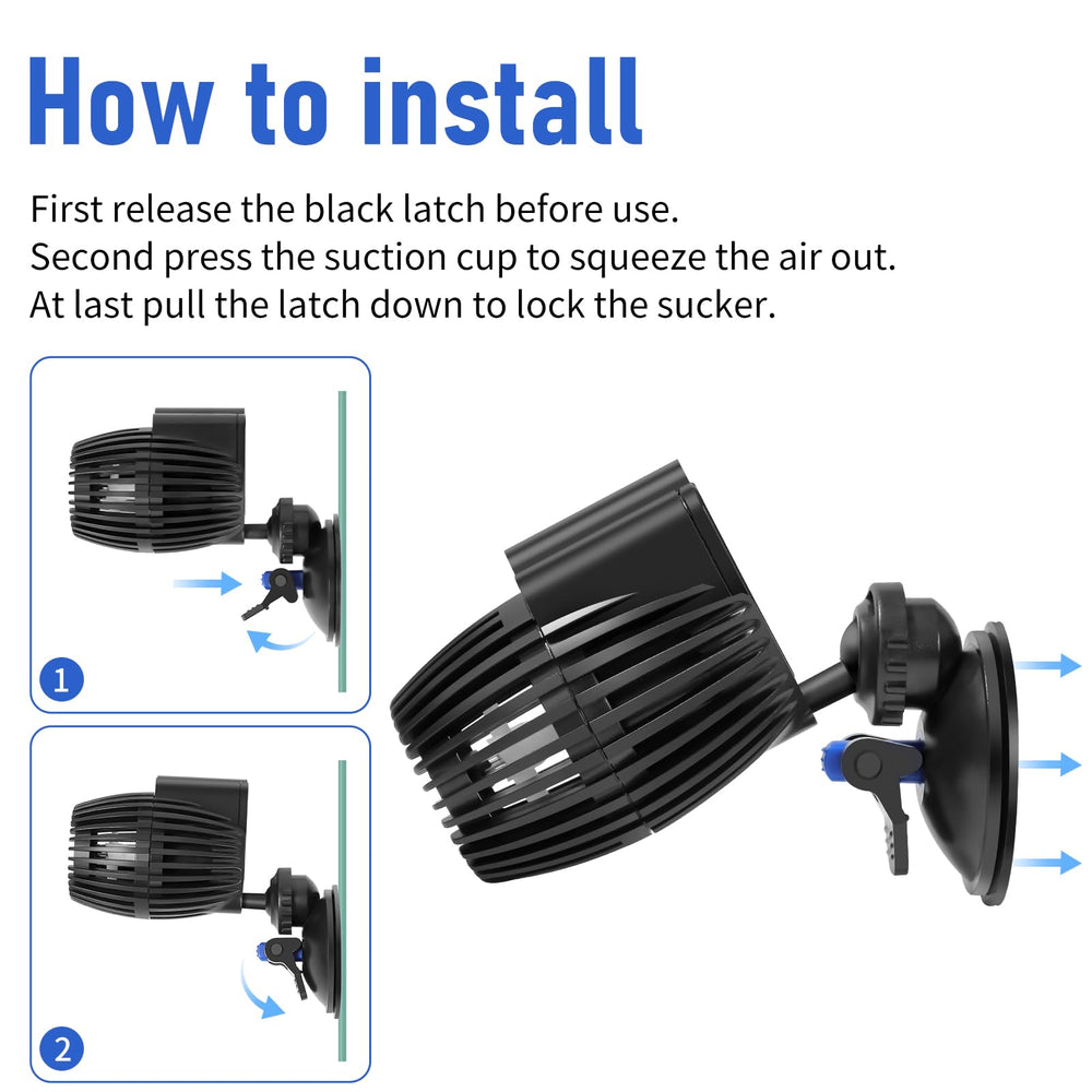 AQUANEAT dos-pack instalación sencilla con ventosas seguras.