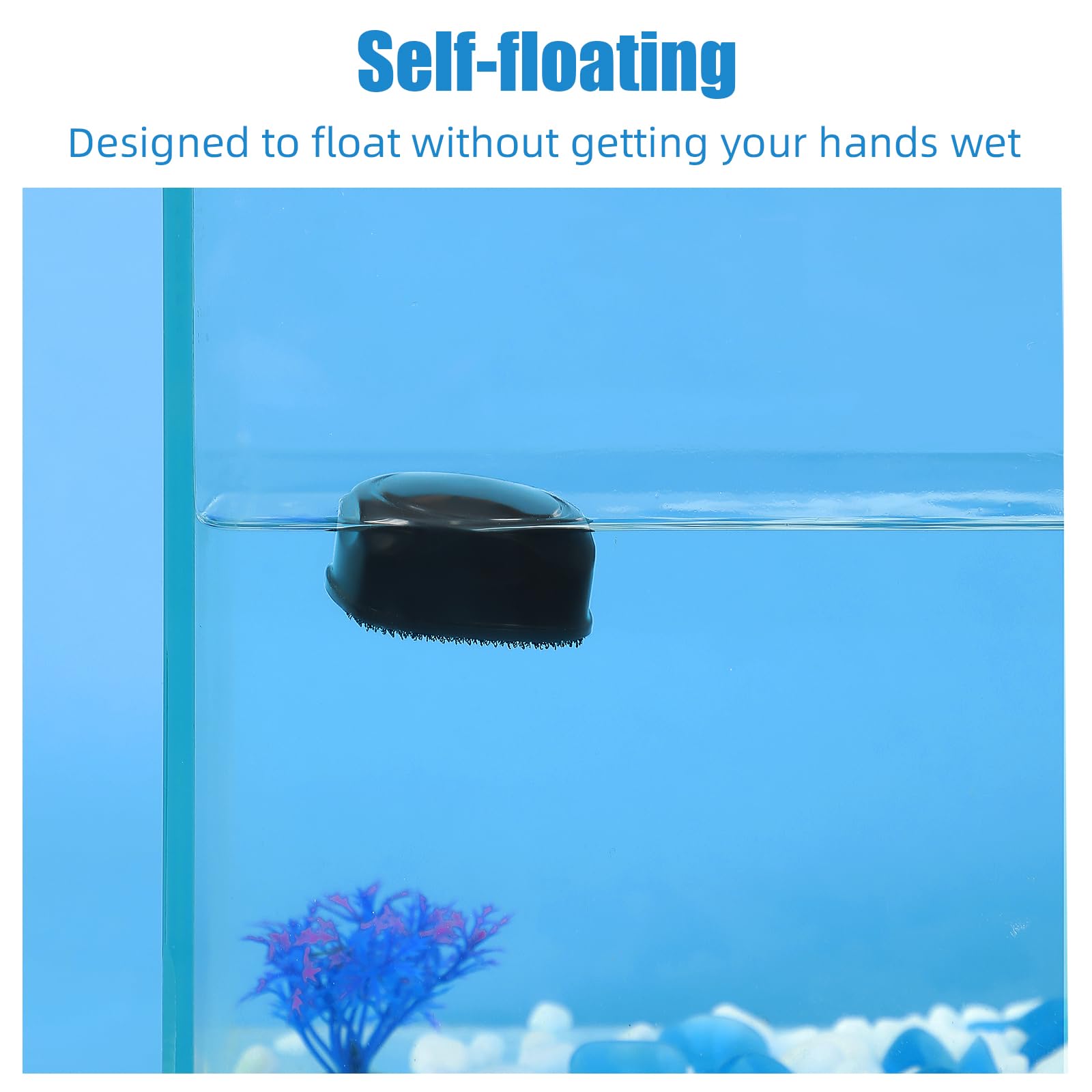 Diseño de doble pieza magnética para limpiar vidrio sin tocar el agua