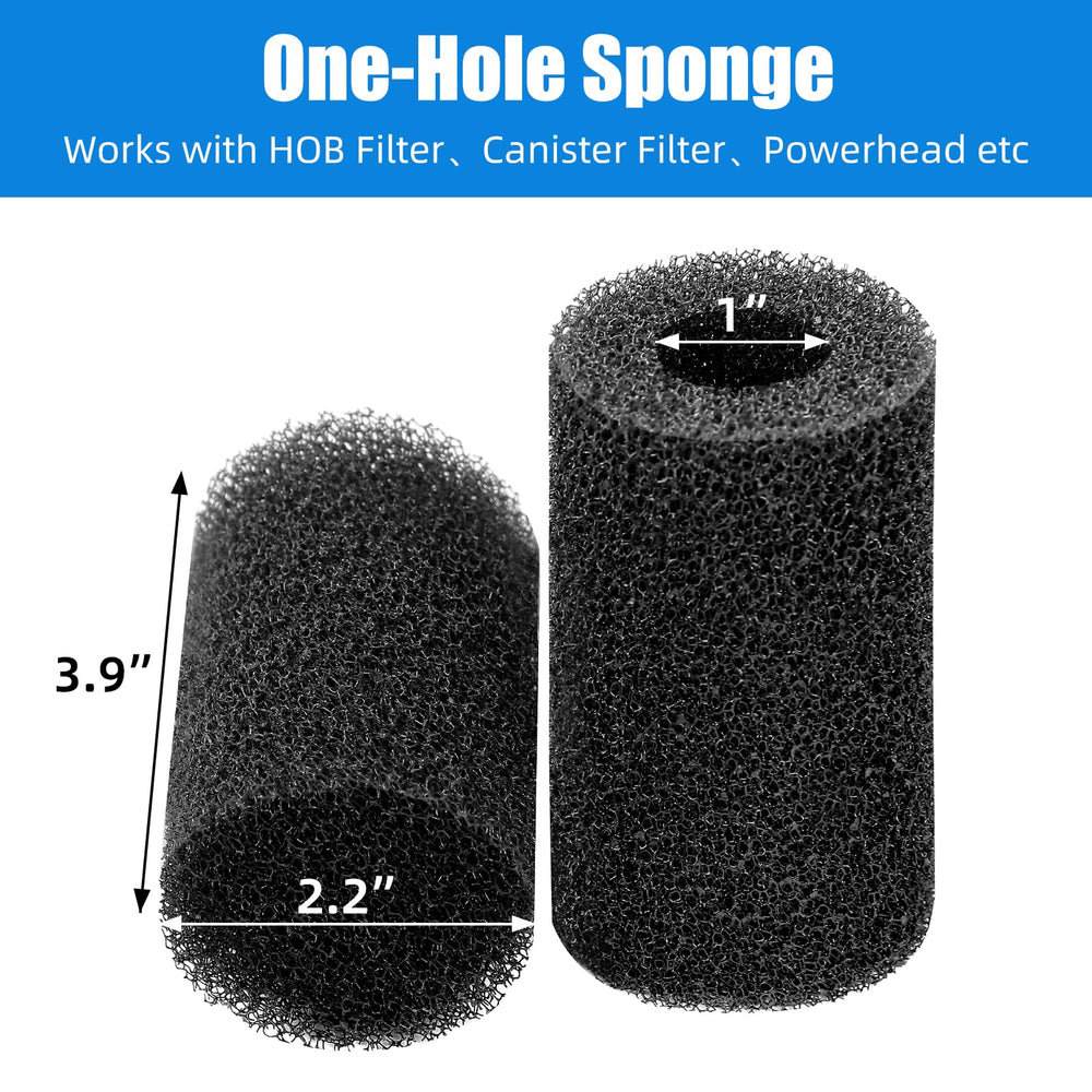 AQUANEAT pre-filter sponge placed over a filter intake guards tank inhabitants