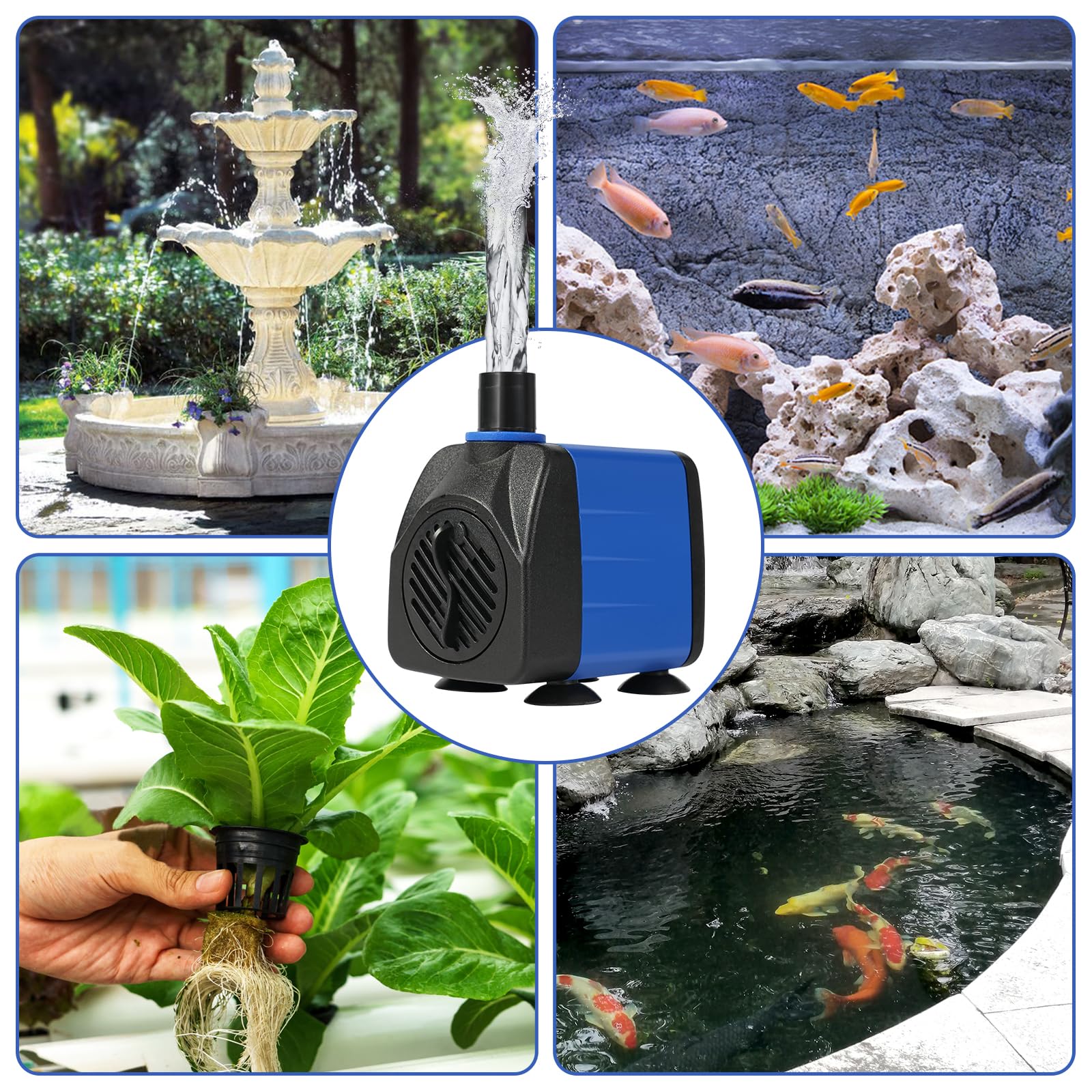 AQUANEAT pump-ready package includes tubing and adapters for quick installation.