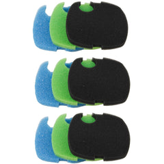 AQUANEAT vacuum-sealed pack of replacement pads expands when soaked for easy setup
