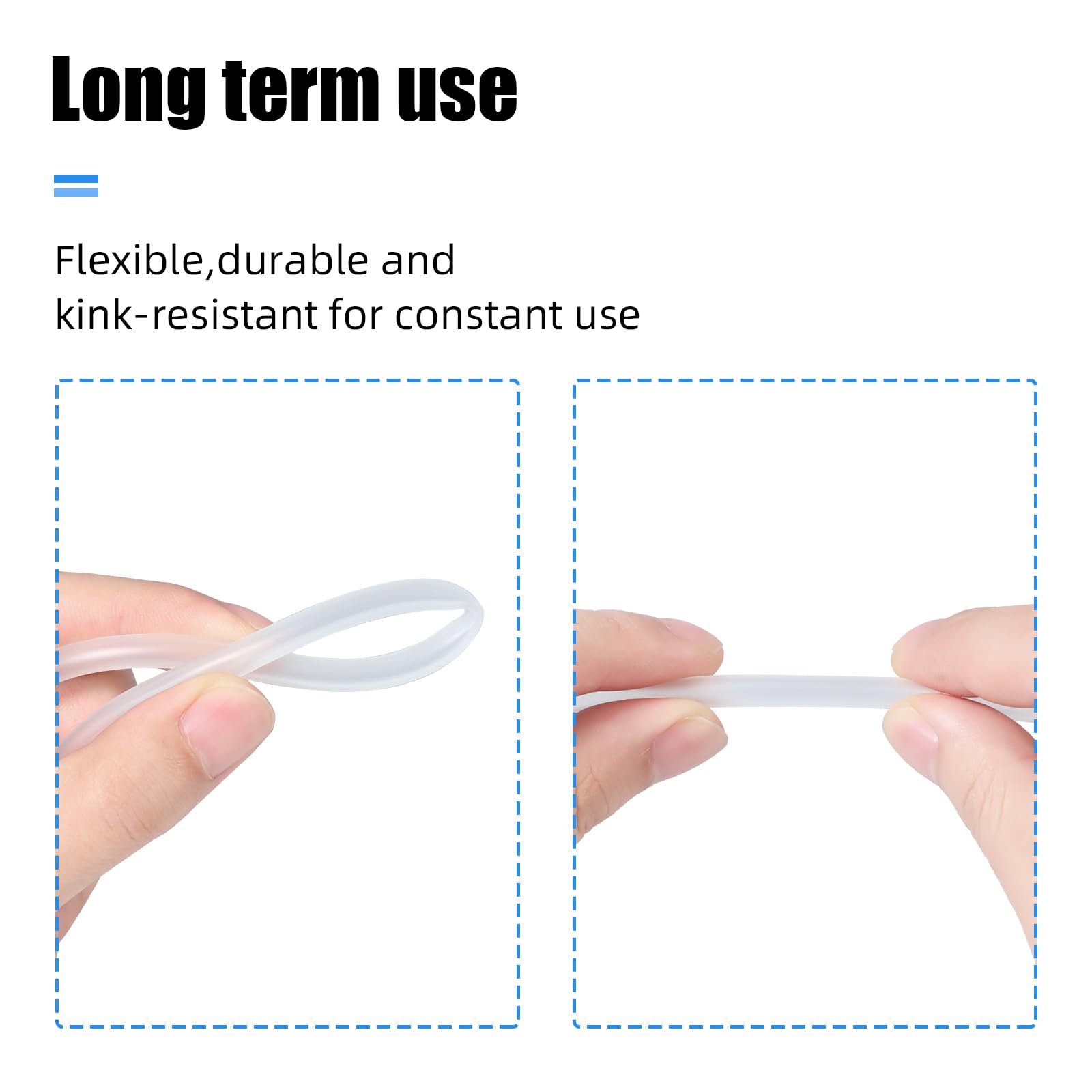 AQUANEAT soft-pliable tubing closeup highlighting flexible design and easy installations.