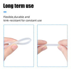 AQUANEAT soft-pliable tubing closeup highlighting flexible design and easy installations.