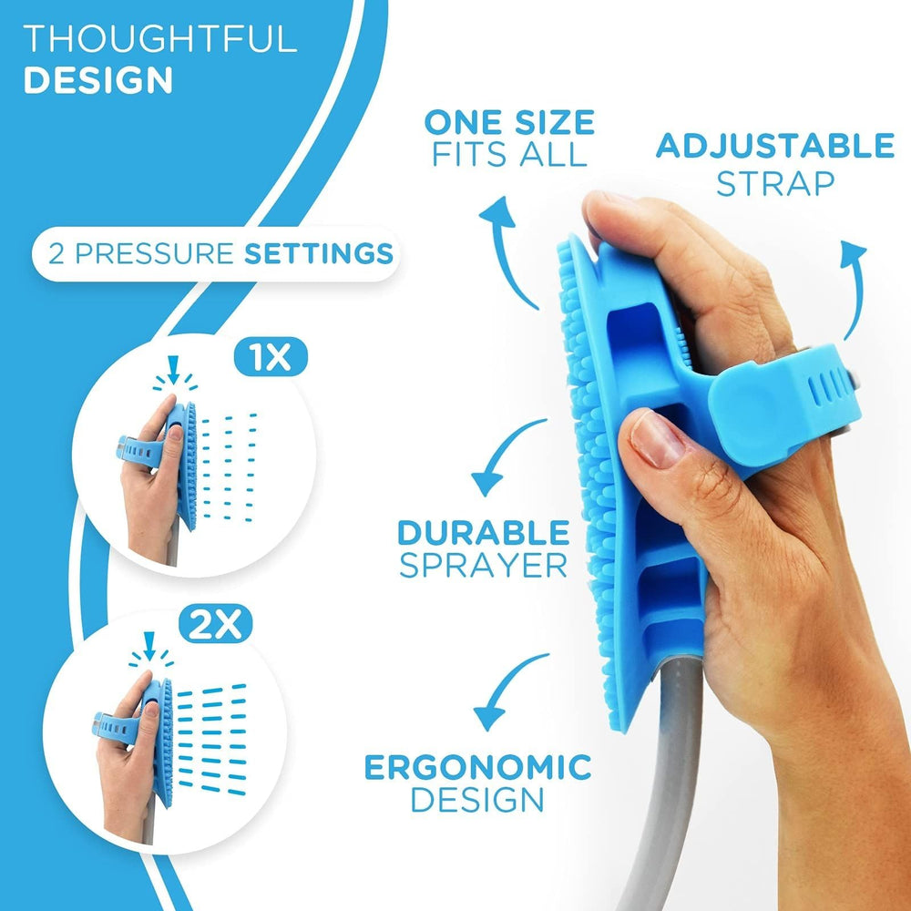 Aquapaw 3ft shower hose attachment image showcasing easy setup for home baths.