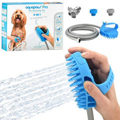 Aquapaw Bath Brush Pro large silicone brush for gentle, thorough dog cleaning.