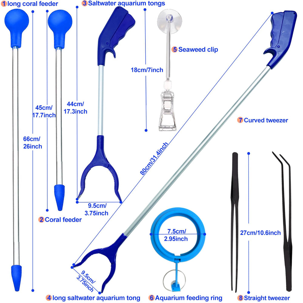 Aquarium Choice eight-item reef kit image showing complete kit.