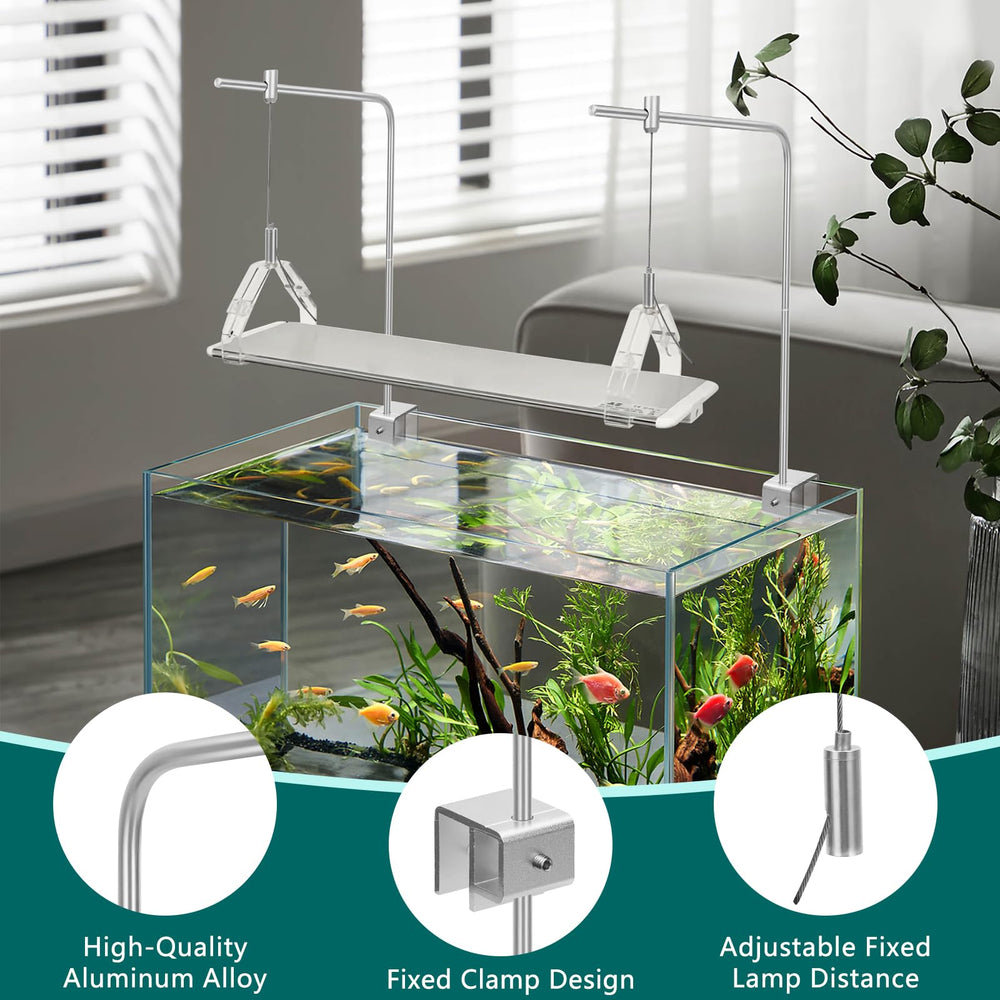 Corrosion-resistant Aquarium Light Rack bracket withstands salt creep in reef tanks