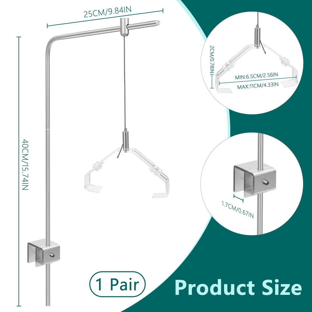 Aquarium Light Rack height adjustment system directs light to plant beds