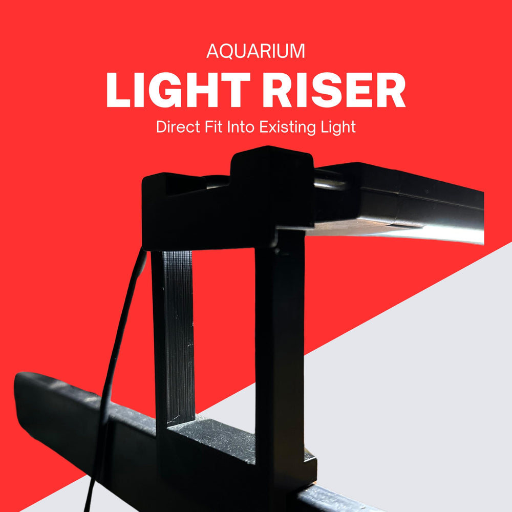 Aquarium light riser 3-inch secure lock prevents slipping during adjustments.