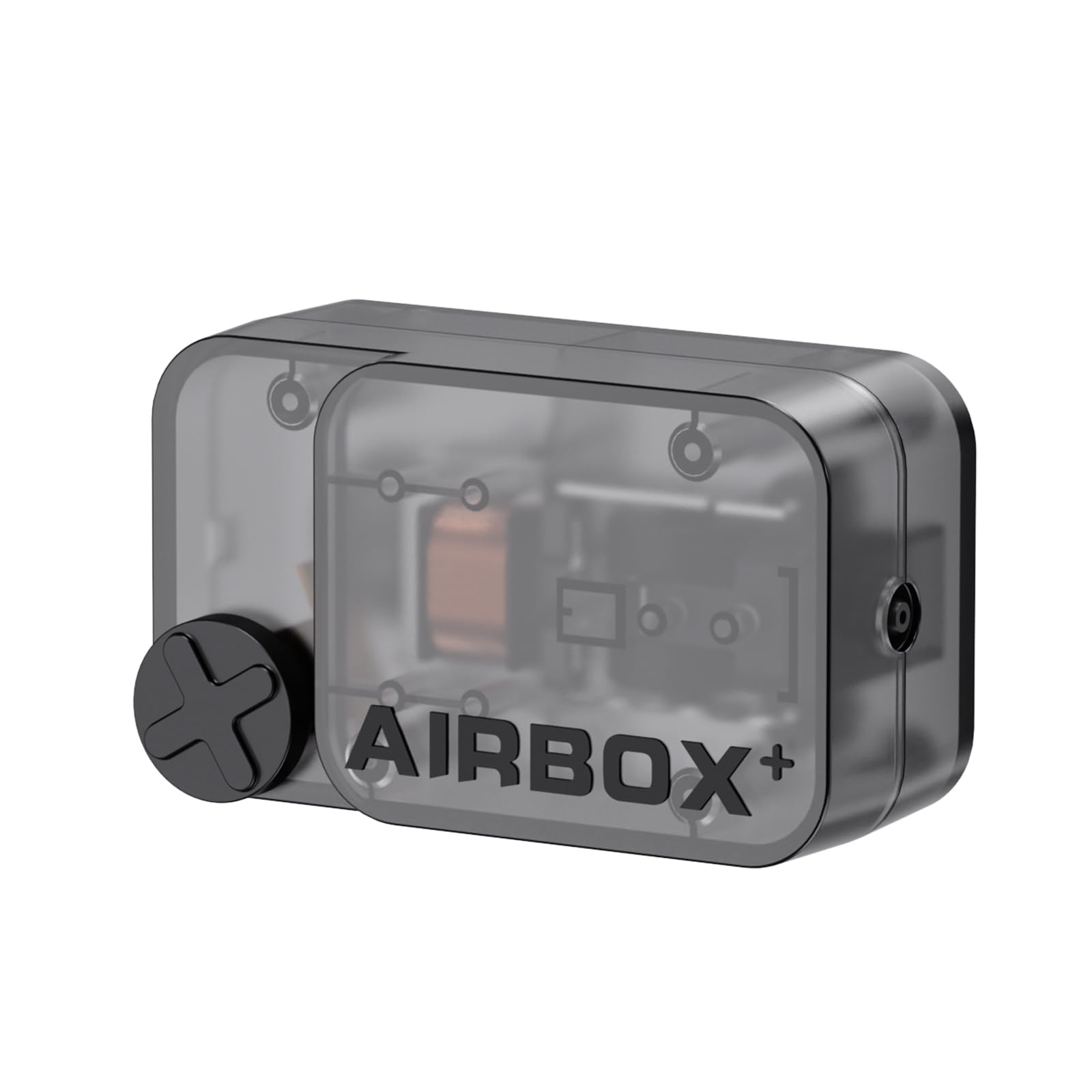 AQUASMITH Aquarium Air Pump with transparent design adds space-efficient aeration to stylish tanks.