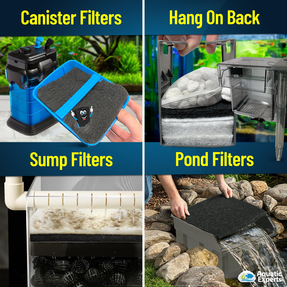 Aquatic Experts Carbon Pad made-in-usa ensures reliable filtration media.