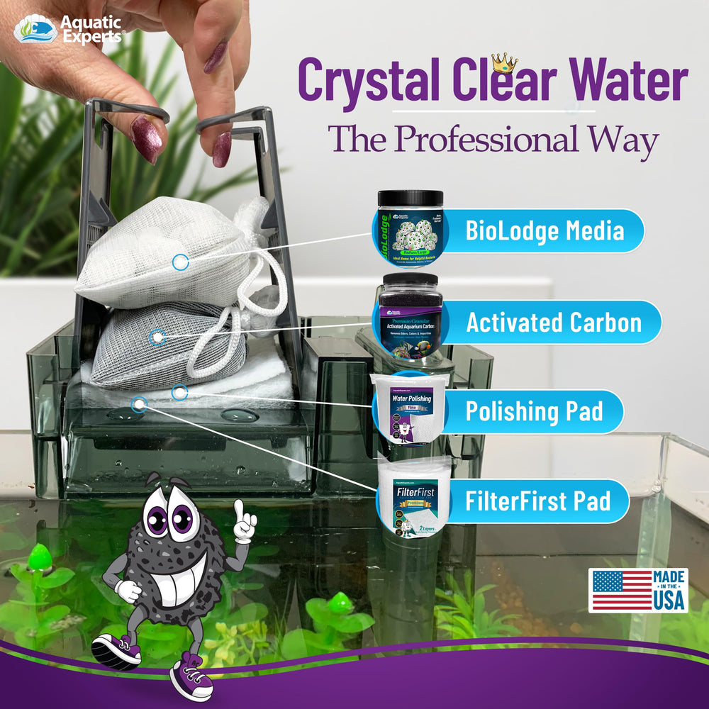 Aquatic Experts odor reduction in freshwater aquarium creates crisper environment.