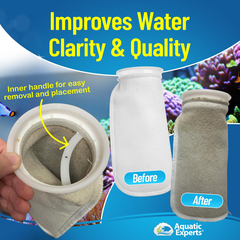 Aquatic Experts reef-filter sock promotes clearer water in reef tanks.