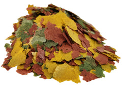 Aquatic Foods Inc 4-type wafers in jar offer varied textures for omnivores.